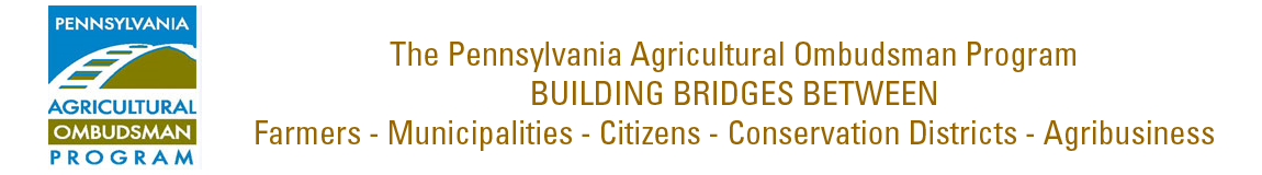 The Pennsylvania Agricultural Ombudsman Program
